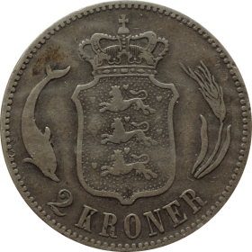 2 korony 1876 dania 1b